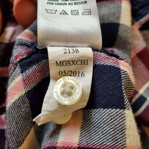 Aeropostale Button Front Plaid Shirt Size XL - Picture 9 of 11